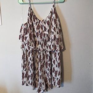 Floral print romper